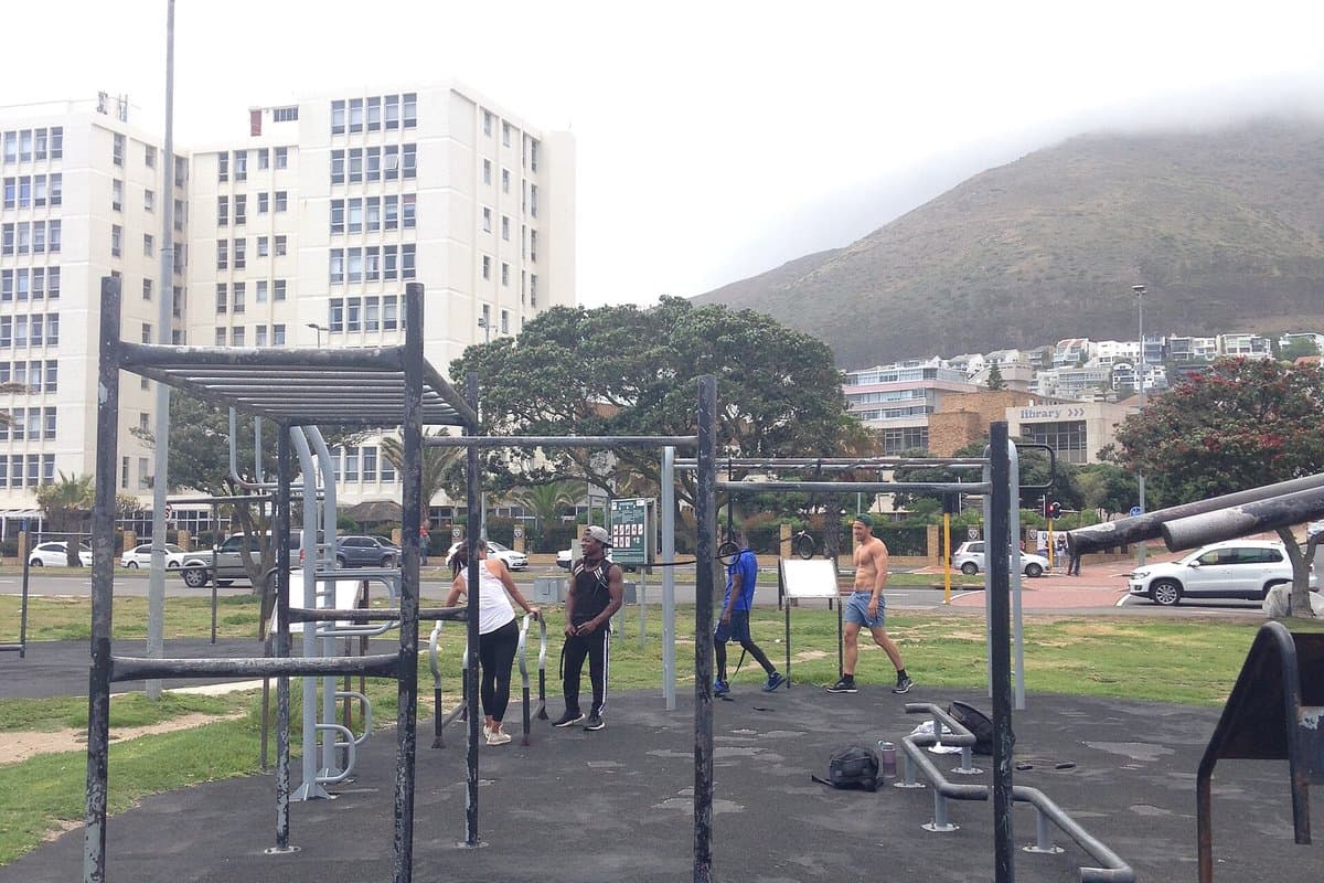 Outdoor gym in Sea Point, Cape Town